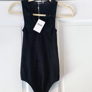 Wolford Black Peacock Bodysuit